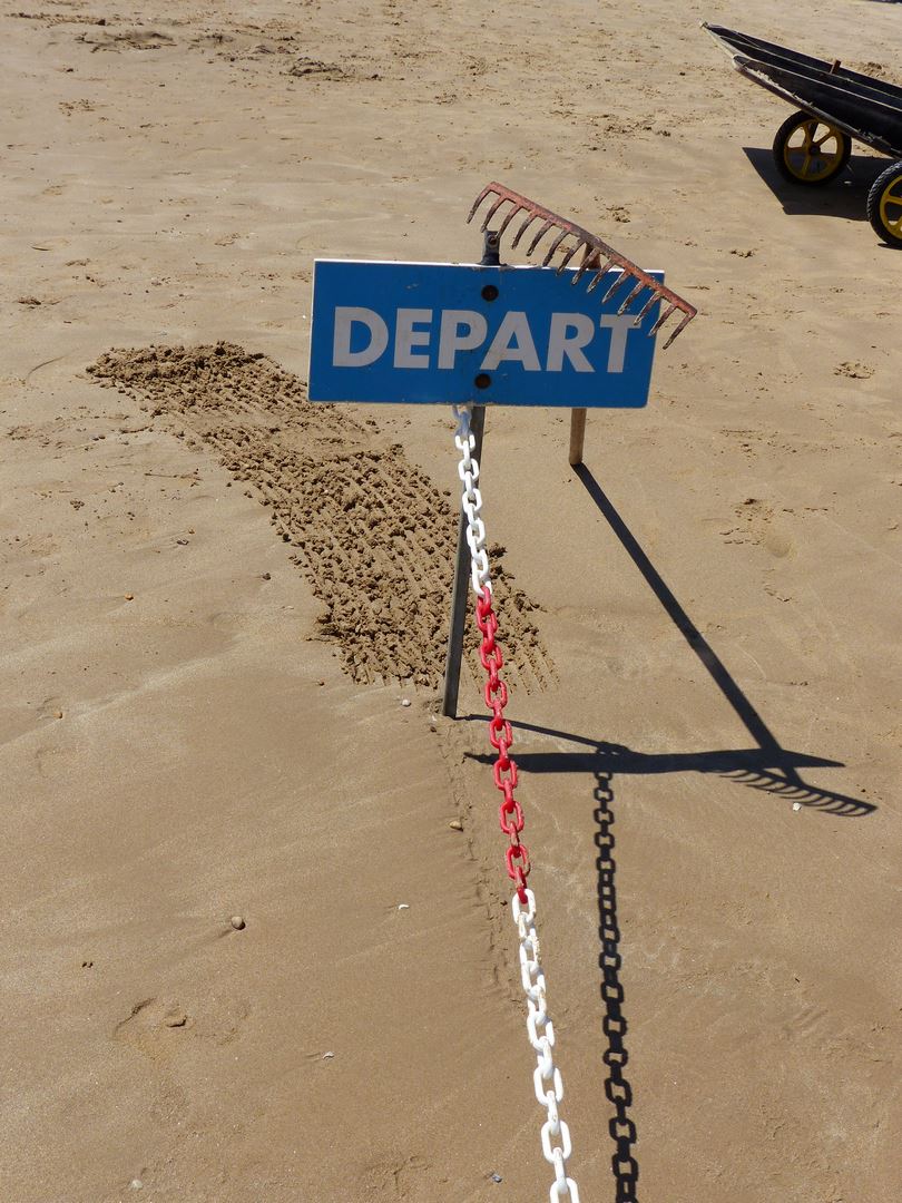 Départ au rateau